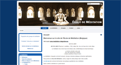 Desktop Screenshot of ecoledemeditation.eu