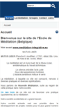 Mobile Screenshot of ecoledemeditation.eu