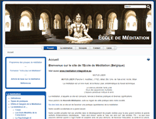 Tablet Screenshot of ecoledemeditation.eu